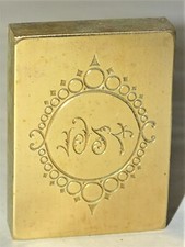 -MATRICE TAMPON BRONZE ANCIEN