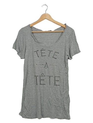 Zara shirt femme gris - t-shirt,