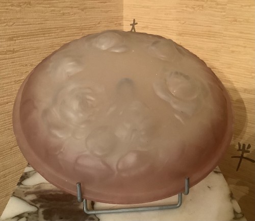 Vasque lustre verre rose - verre,