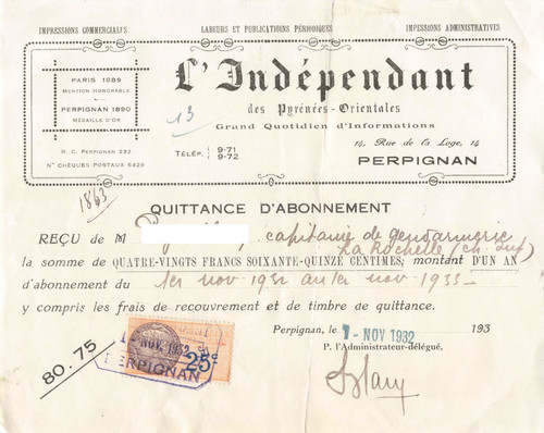 Vieux papier fiscaux sur - vieux,