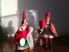 Poupée folklorique historique couple Moyen-Age Marly Isabeau étiquette boite dol