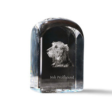 Lévrier irlandais cristal cachet avec un chien Art-Dog