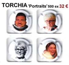 CAPSULES DE CHAMPAGNE TORCHIA Jean " Portraits" 500 ex