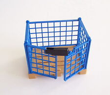 PLAYMOBIL (Z402) PORT - Cage Grille sur Palette Zone Chargement 4135 4474 4447 