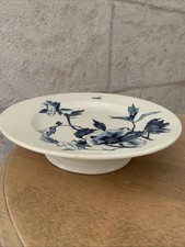 COMPOTIER PETIT SUR PIED GIEN TERRE DE FER  MODELE ETE  DECOR BLEU