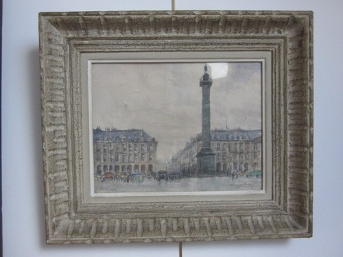 Aquarelle place vendôme - aquarelle,