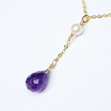 Collier pendentif améthyste - collier,