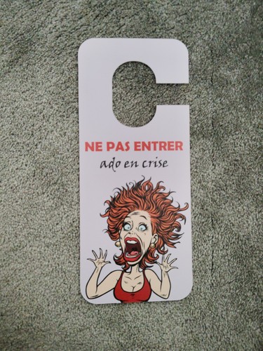 Plaque porte ne pas - plaque, de