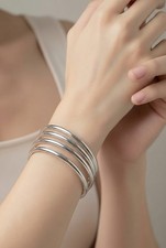 bracelet argent massif