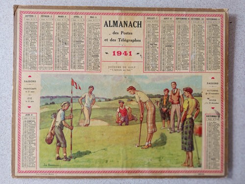 Calendrier postes 1941 - calendrier,