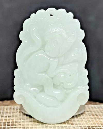 Pendentif cheval singe jade - cheval, et