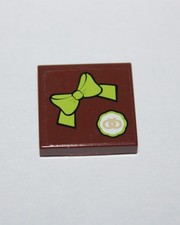 Lego Tile 2x2 with Bow Tie and
