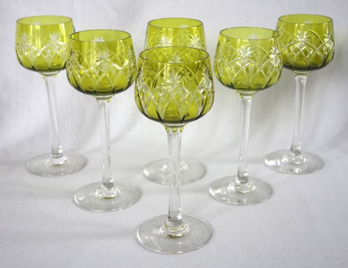Verres vin du - vin, rhin