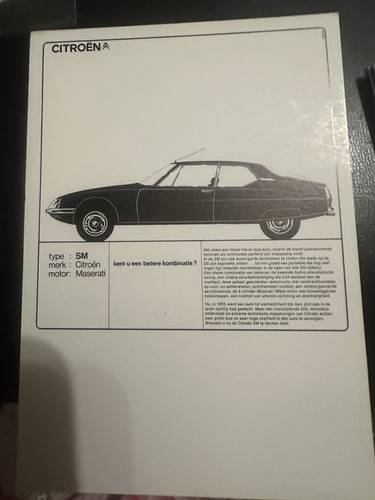 Carte postale citroën - sm,