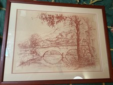 Tableau Dessin Sanguine - Pont