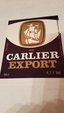 Etiquette bière EXPORT Brie CARLIER N°1