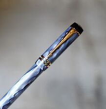 STYLO ROLLER PARKER DUOFOLD RESINE PEARL GREY - FINITION PL. OR 18 CARATS - RARE