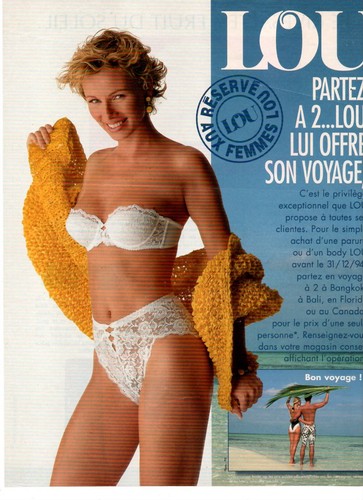 Publicite lingerie lou - lingerie,