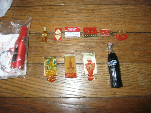 Lot pin coca cola - cola, jeux