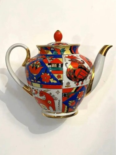 Théière porcelaine lomonosov - théière,
