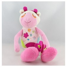 Doudou musical vache rose fleur BAWI - 14213