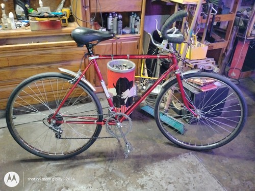 Peugeot vintage road bike red - vintage,