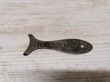 Huiles  Renault (publicitaire automobilia garage huile bidons oil auto moto pub)