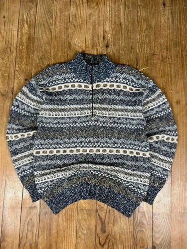 Pull maille zip vintage - 1/4,