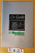 HEULIEZ LA QUALITE Présentation Prospectus 36 pages Fr 6/1992