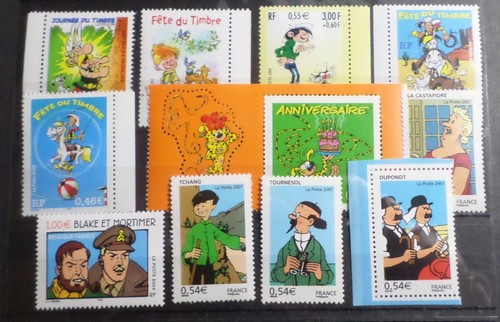 France lot timbres années - france,