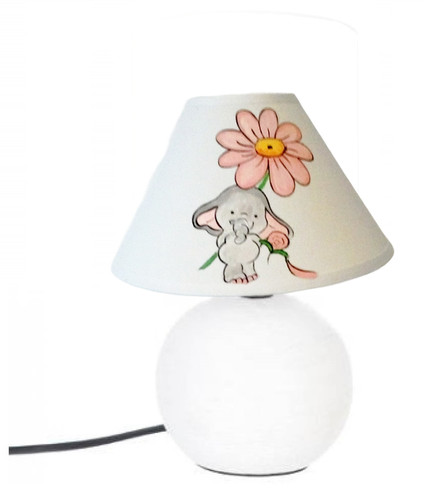 Lampe chevet elephant fleur - lampe,