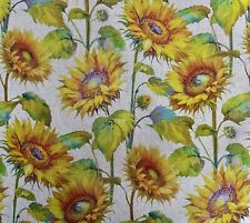 Tissu imprimé tournesol