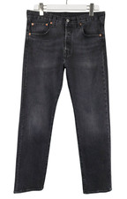 Levi's 501 93 Hommes Jeans W31/L32 Délavé Noir Moustaches Bouton Fly Droit Fit