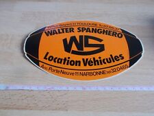 Autocollant vintage ballon de rugby - WALTER SPANGHERO - Location véhicules