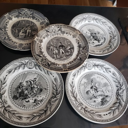 Lot assiettes parlantes - 5,