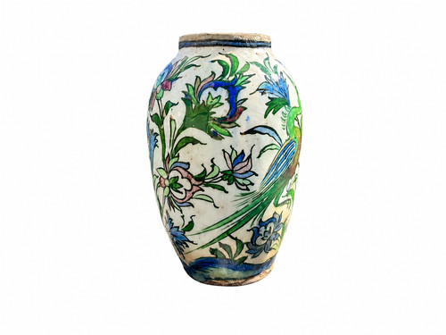 Vase céramique ancien décor