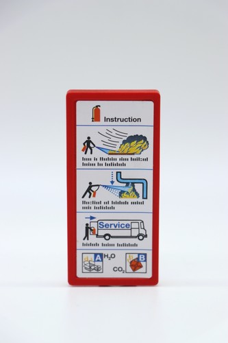 Playmobil panneau rouge - panneau,