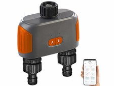 Programmateur d'arrosage connecté BWC-600.bt à double vanne - Royal Gardineer