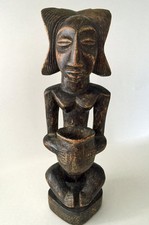 African Wooden Vintage Statue