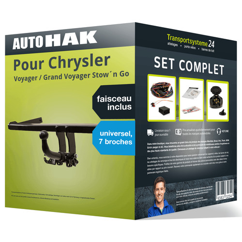 Attelage amovible pour - amovible,
