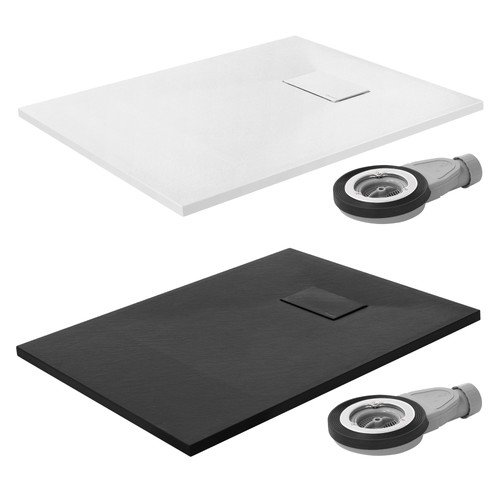 Receveur douche noir blanc - receveur,