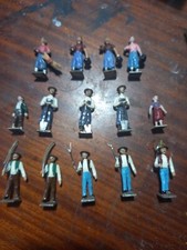 CBG Mignot : 14 figurines Plomb PAYSANS FERME  No Soldat 
