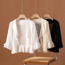 Femme Haut Boléro Veste Cape