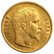Coin France - Napoleon III - Gold 5 Francs Or - 1854 A Paris