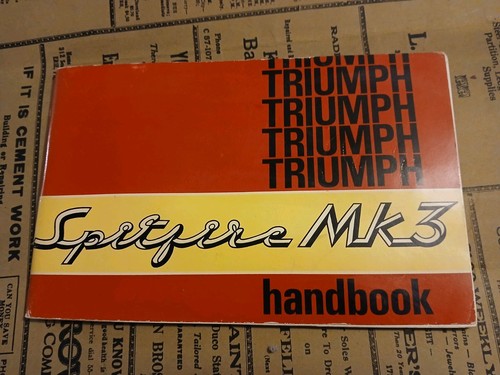 Triumph spitfire mk3 handbook - triumph,