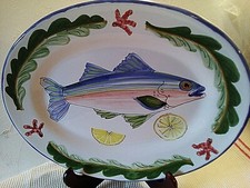 PLAT à SAUMON de 38 x 29cm