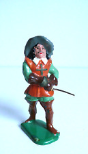 FIGURINES RF SÉRIE 3 MOUSQUETAIRES  PLASTIQUE ET MÉTAL   Ht 6,5 cm  BON ÉTAT