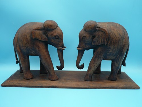 Anciens éléphants bois - éléphants,