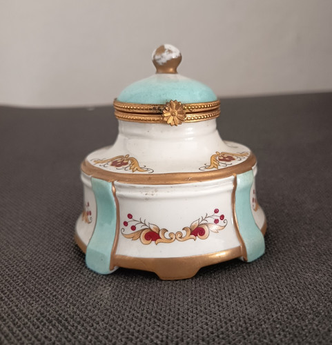 Ancien plumier encrier en - ancien,