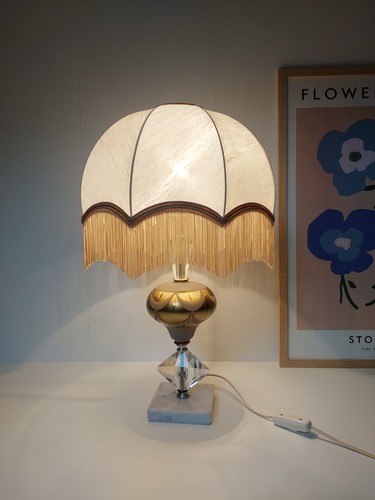 Lampe poser cristal taillé - cristal,